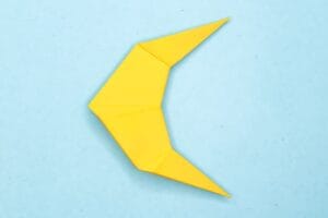 How to Make an Origami Moon Crescent