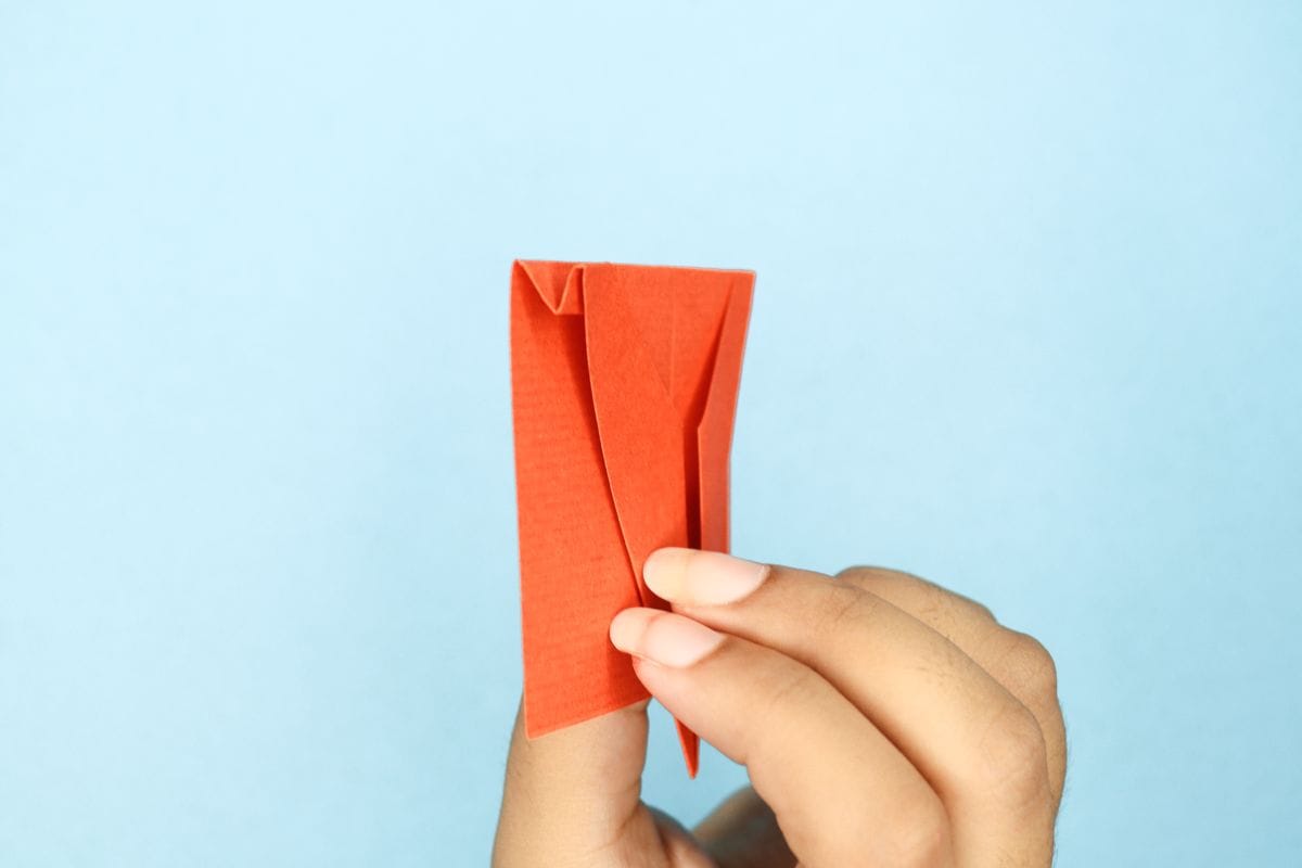 Origami Peacock step 16