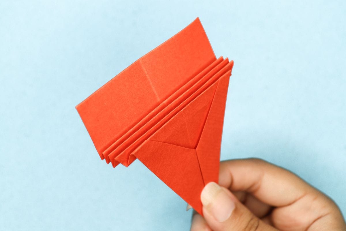 Origami Peacock step 18