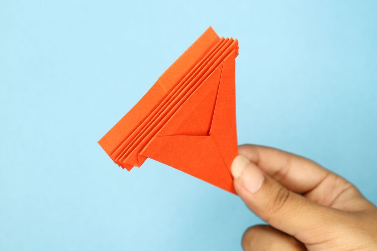 Origami Peacock step 19