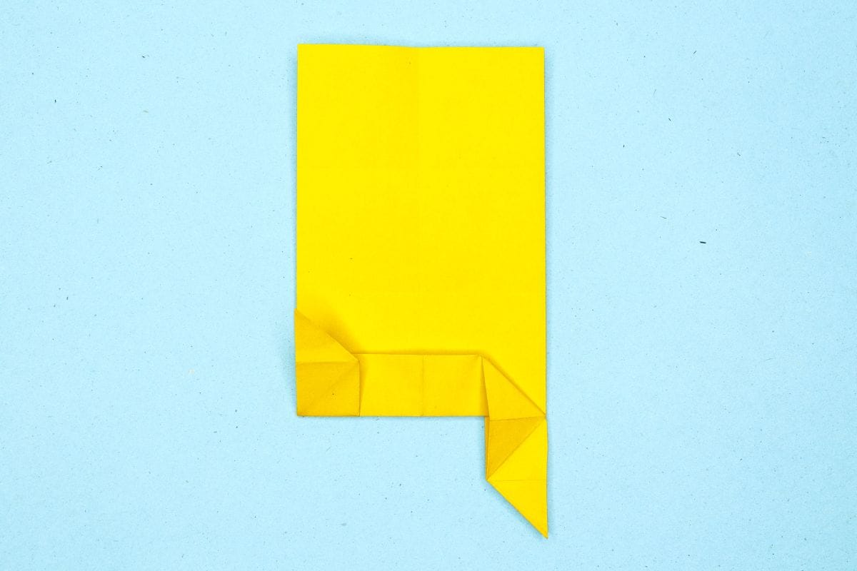 Origami sloth step 50