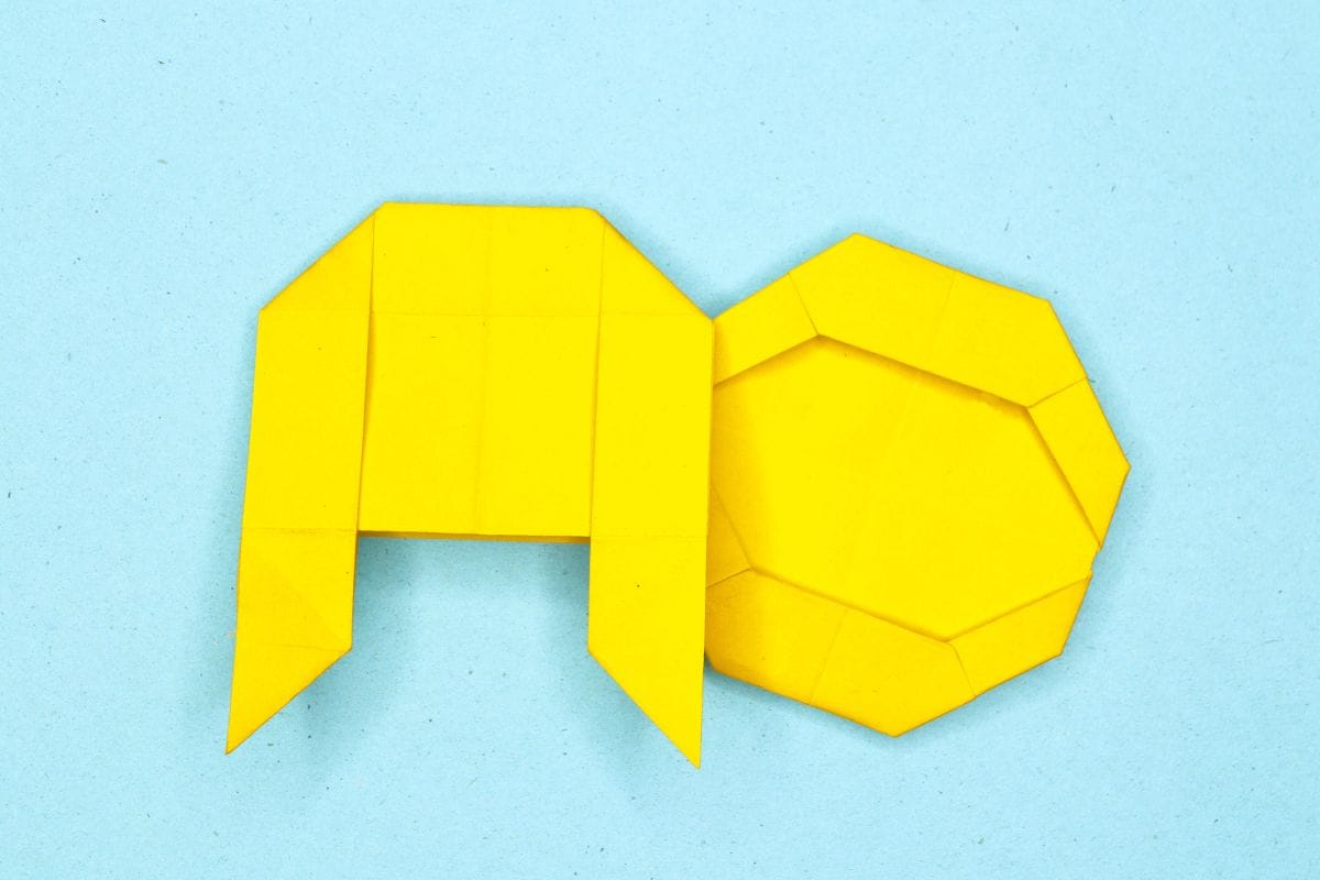 Origami sloth step 57