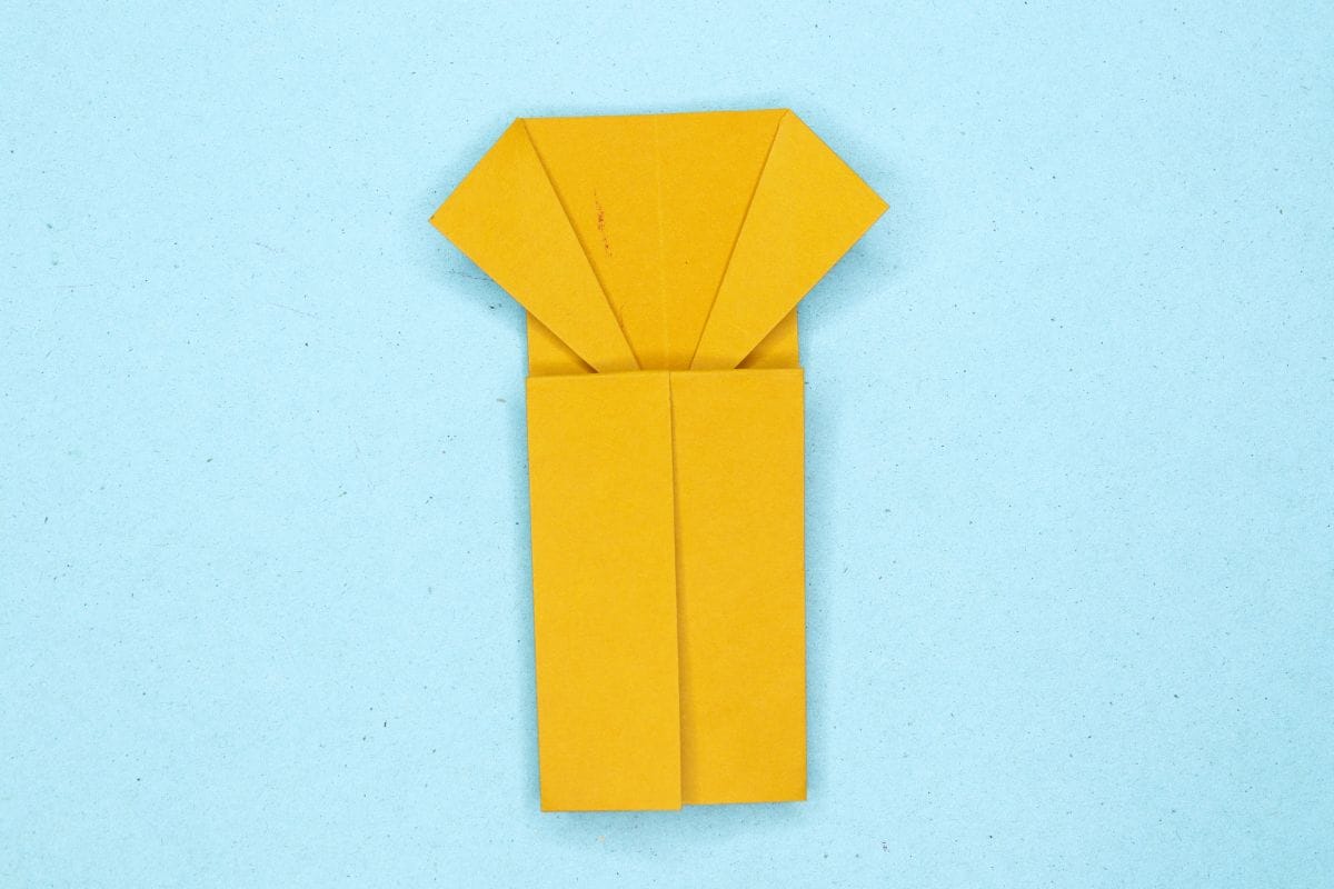 Origami trophy step 12