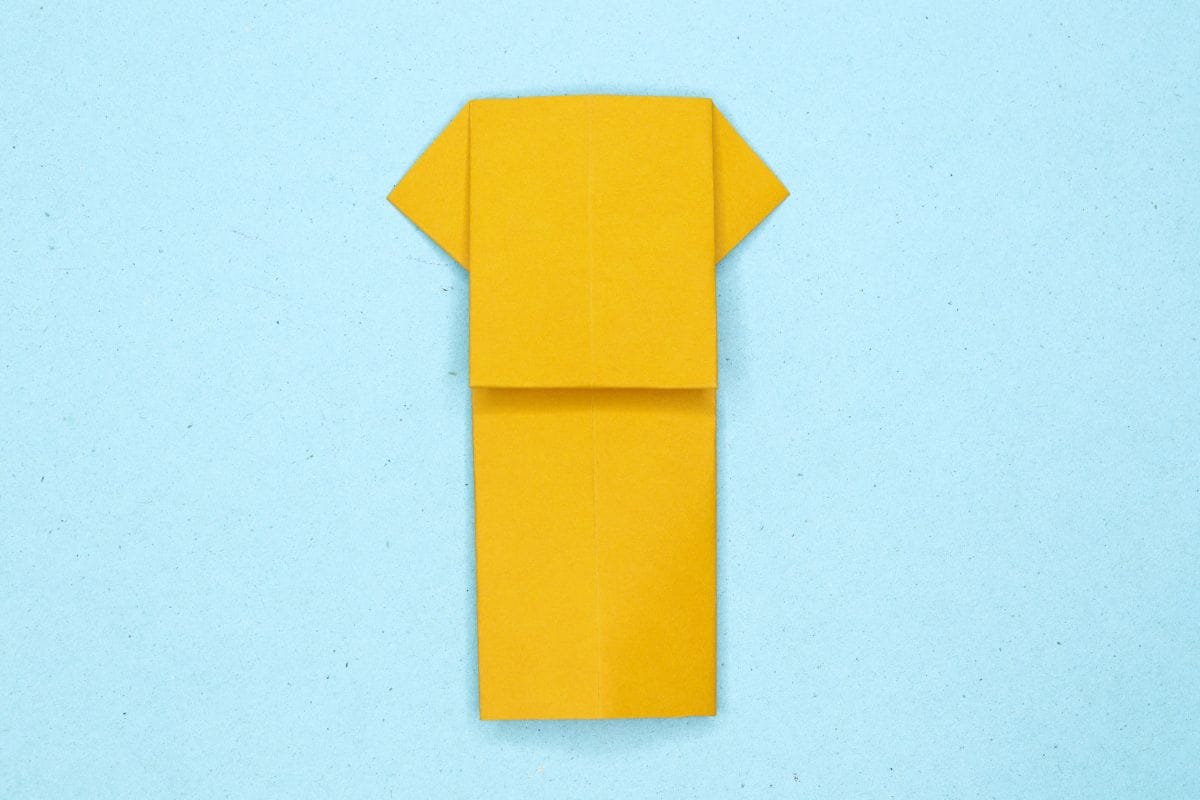 Origami trophy step 13