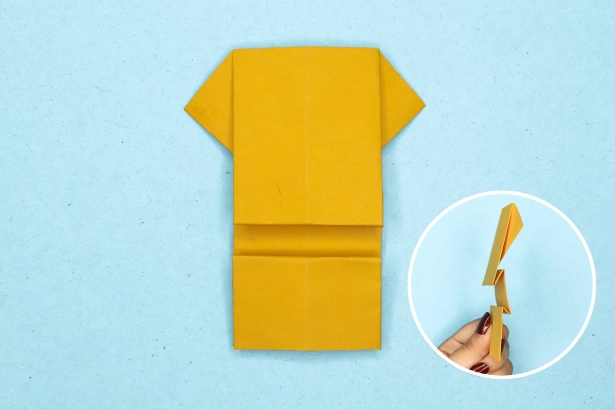 Origami trophy step 15