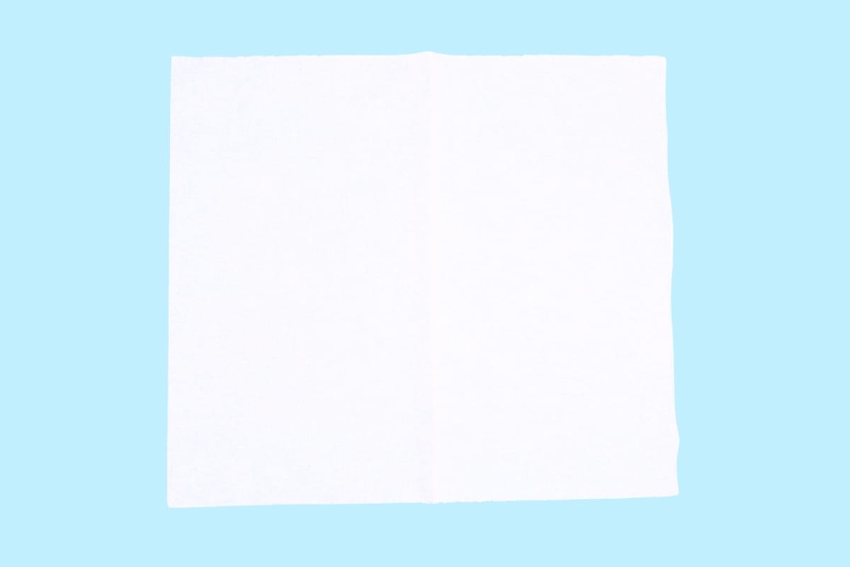 Tissue rose step 01