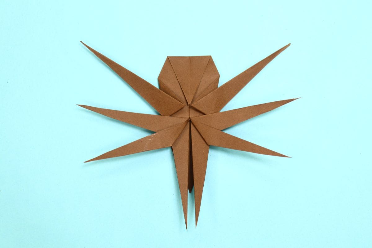 Origami spider step 58