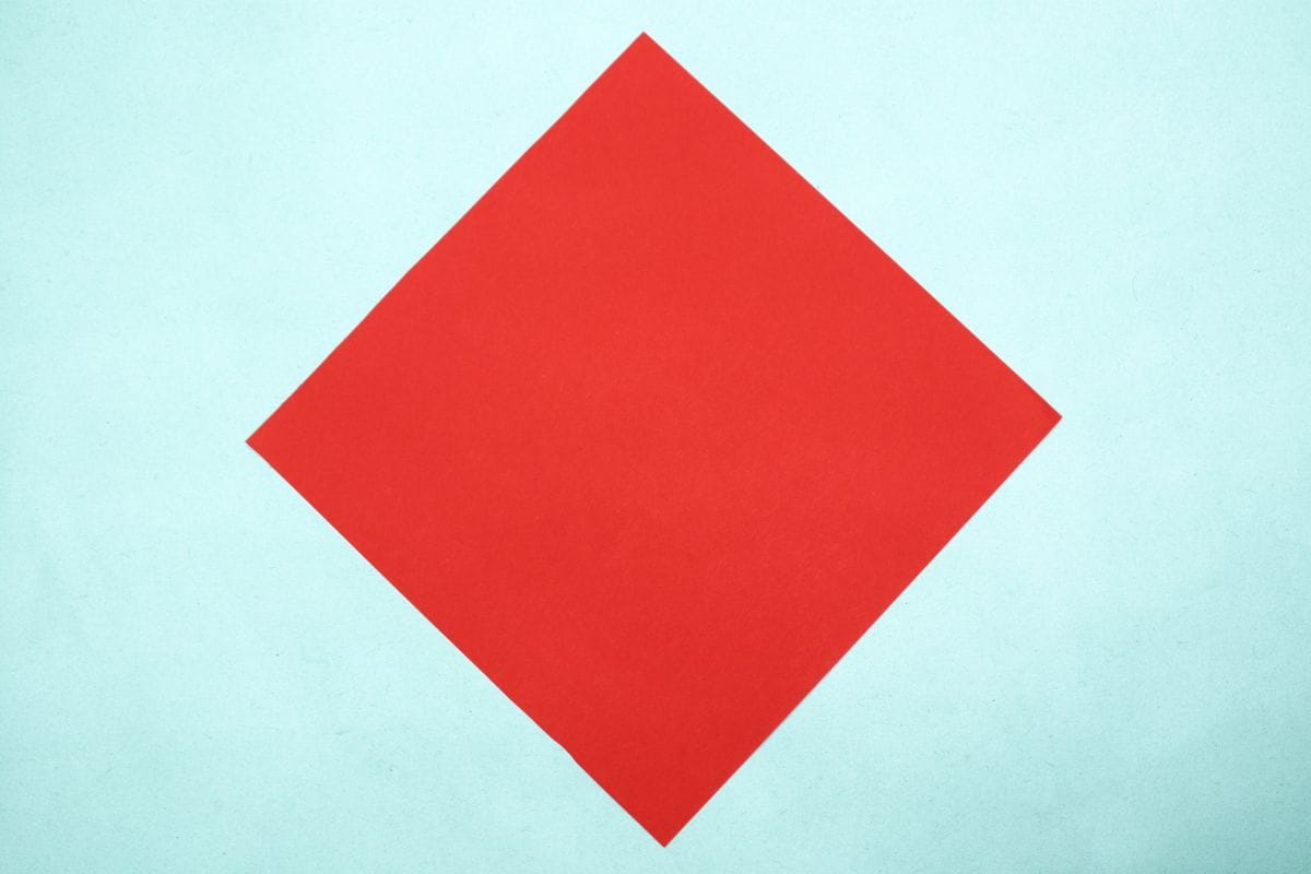 Origami dolphin step 02