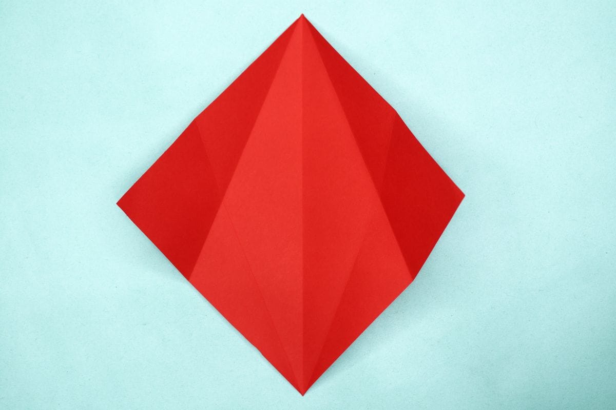 Origami dolphin step 10