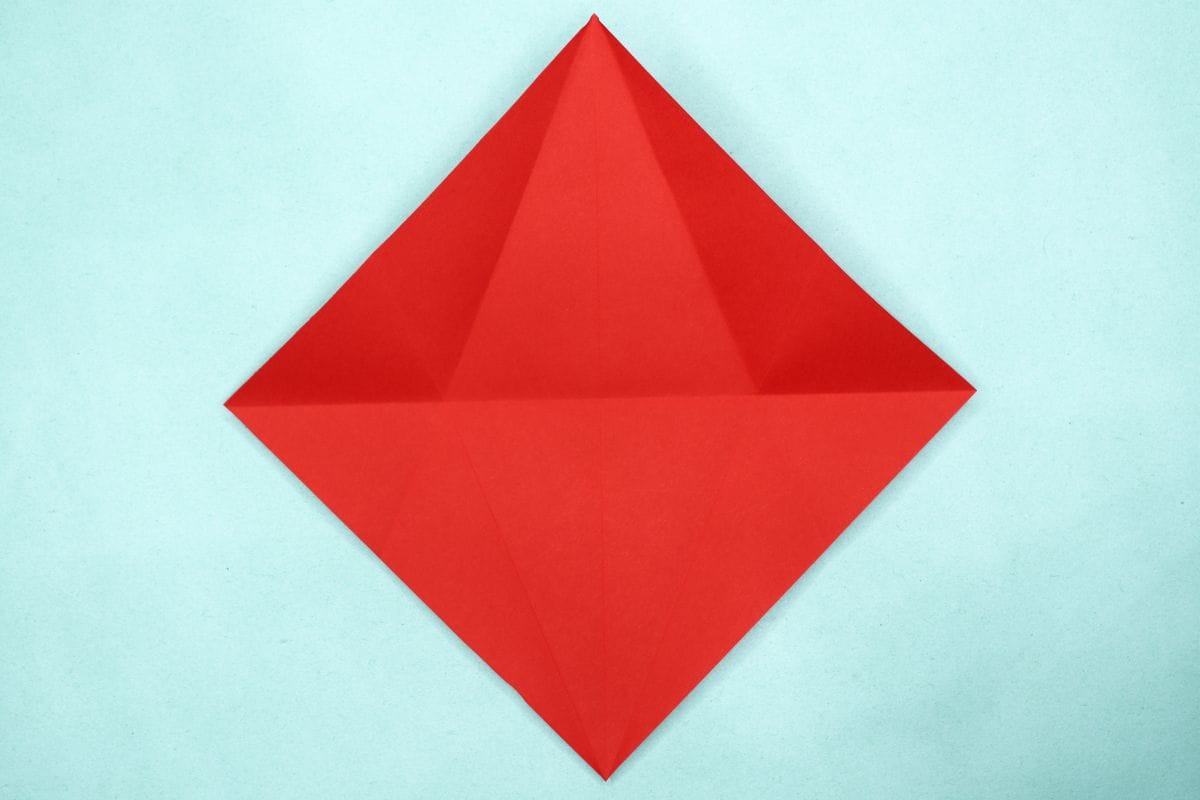 Origami dolphin step 12