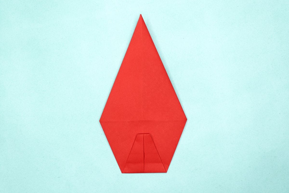 Origami dolphin step 21