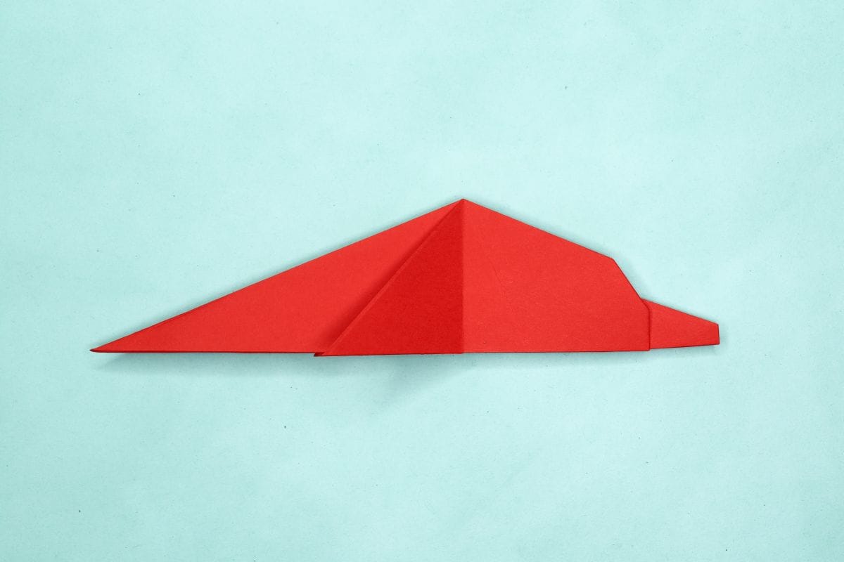 Origami dolphin step 26