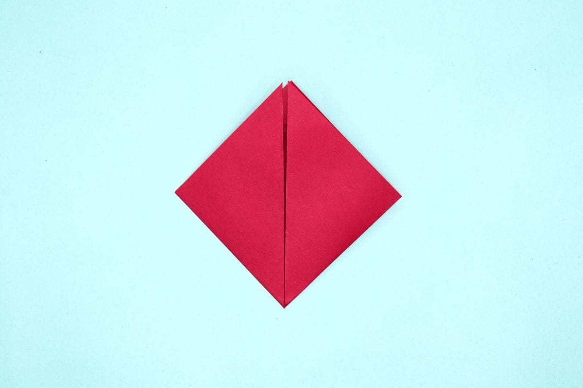 Origami dove step 07