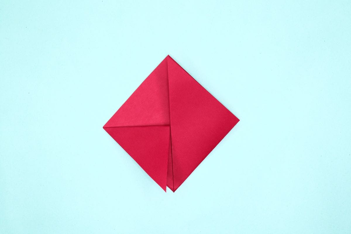 Origami dove step 08