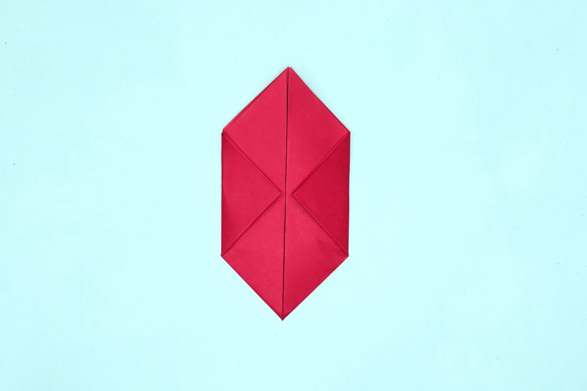 Origami dove step 12