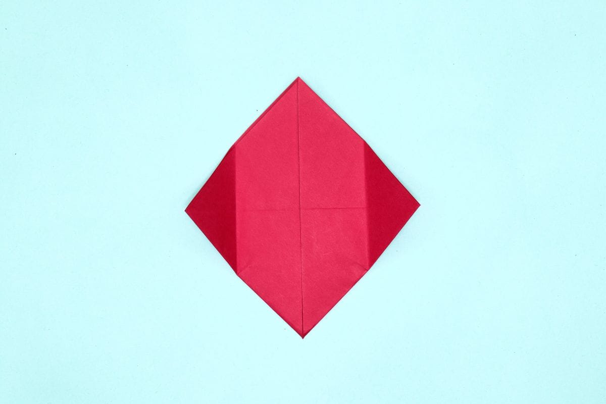 Origami dove step 13