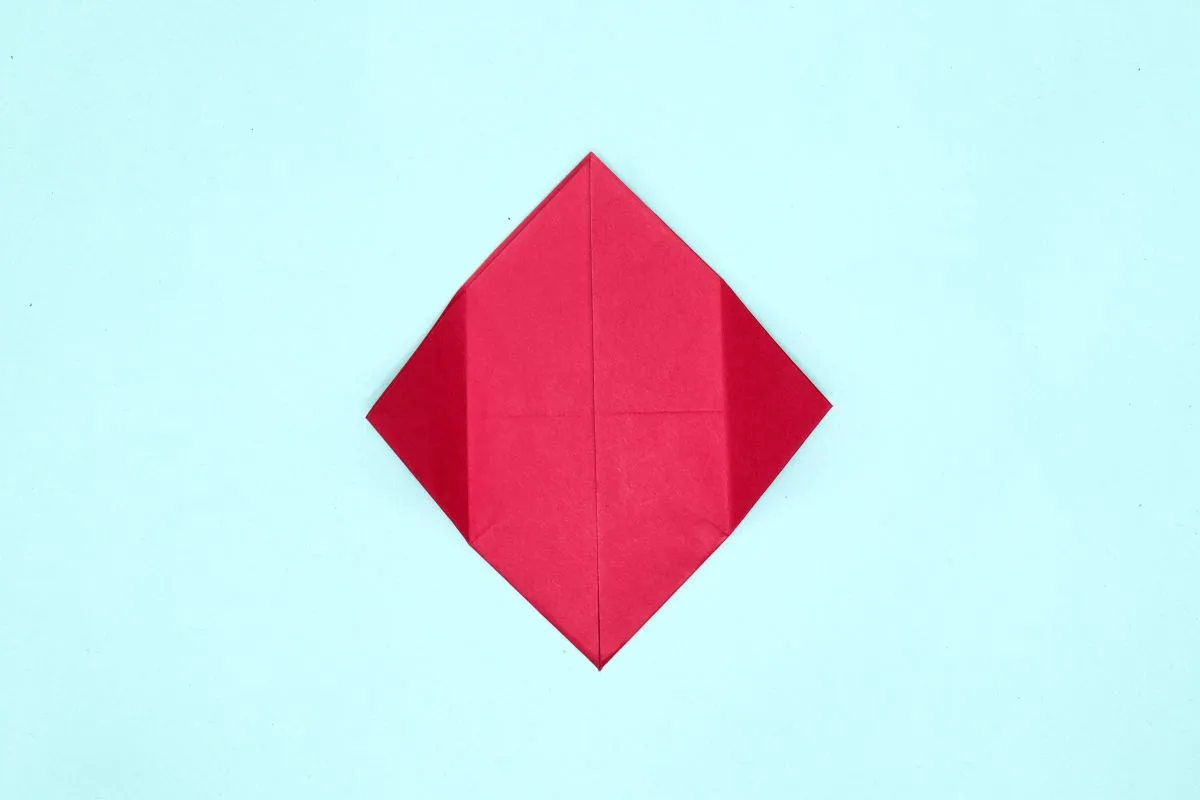Origami dove step 13
