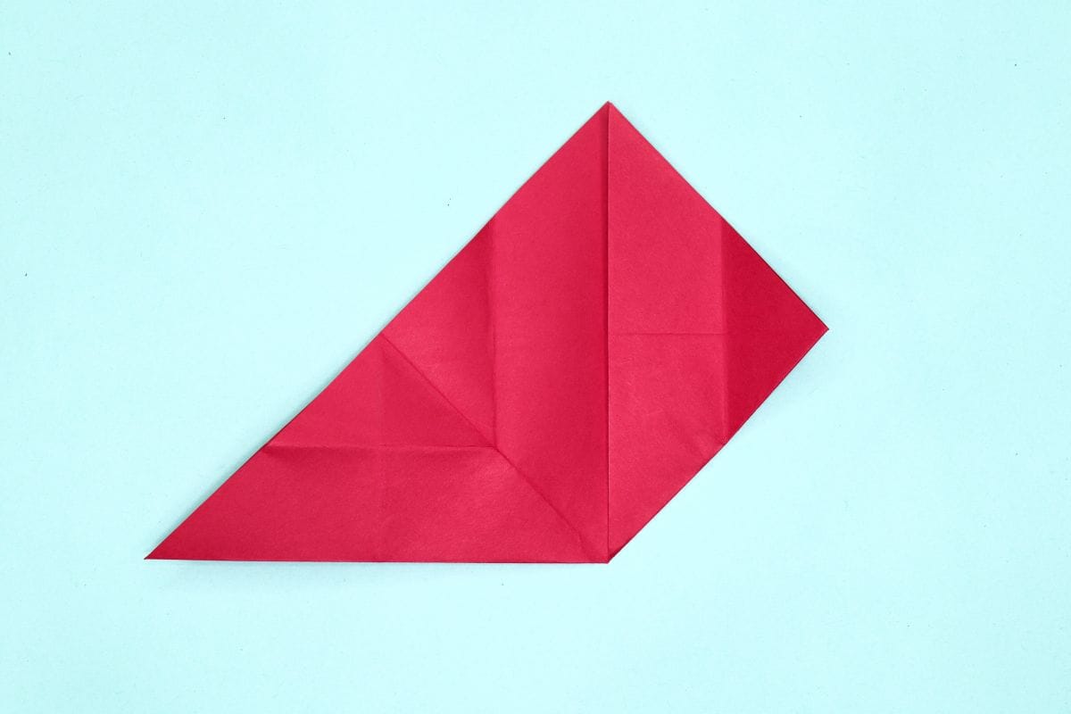 Origami dove step 14