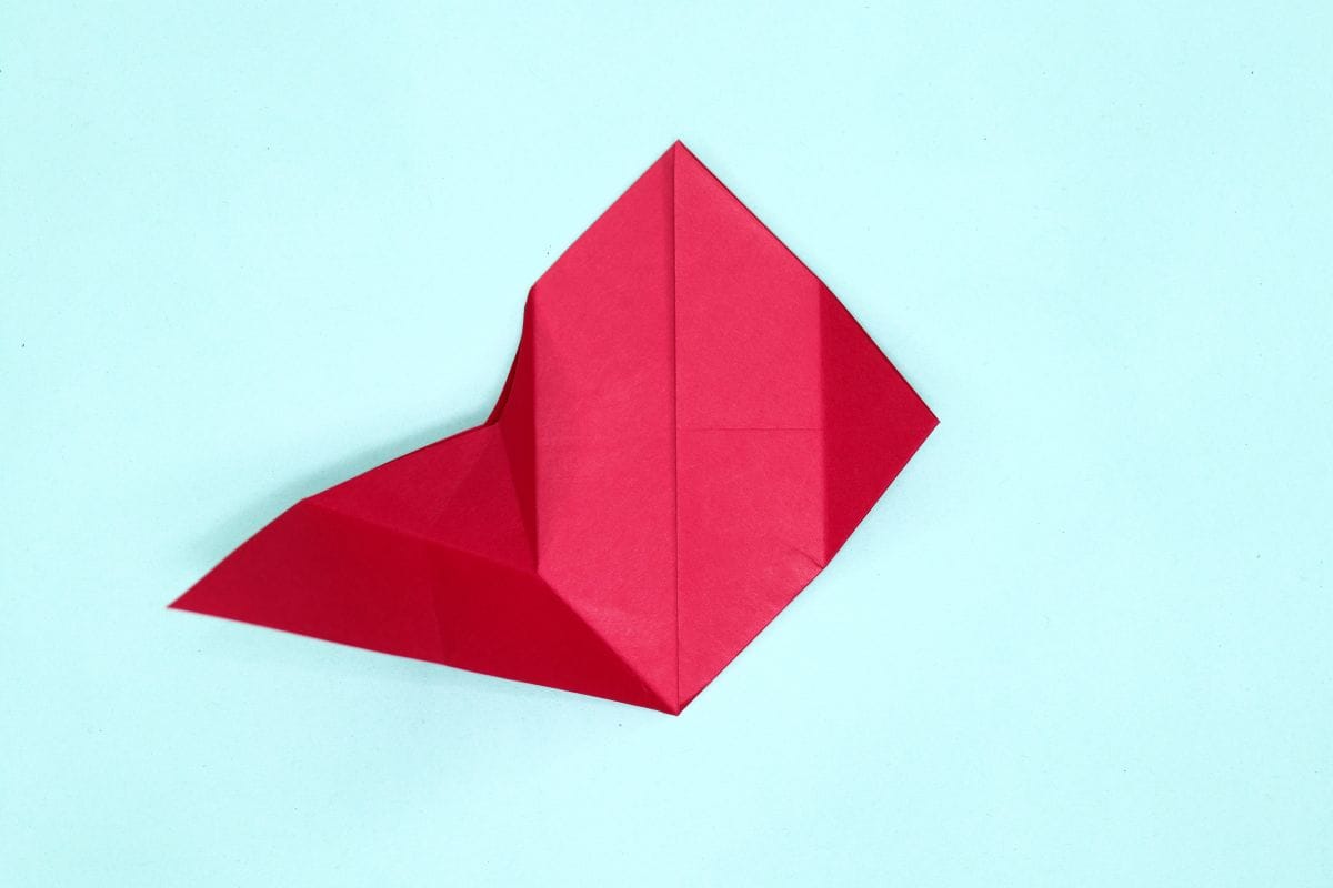 Origami dove step 15