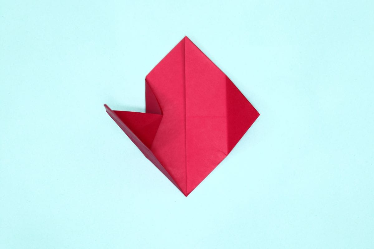 Origami dove step 16