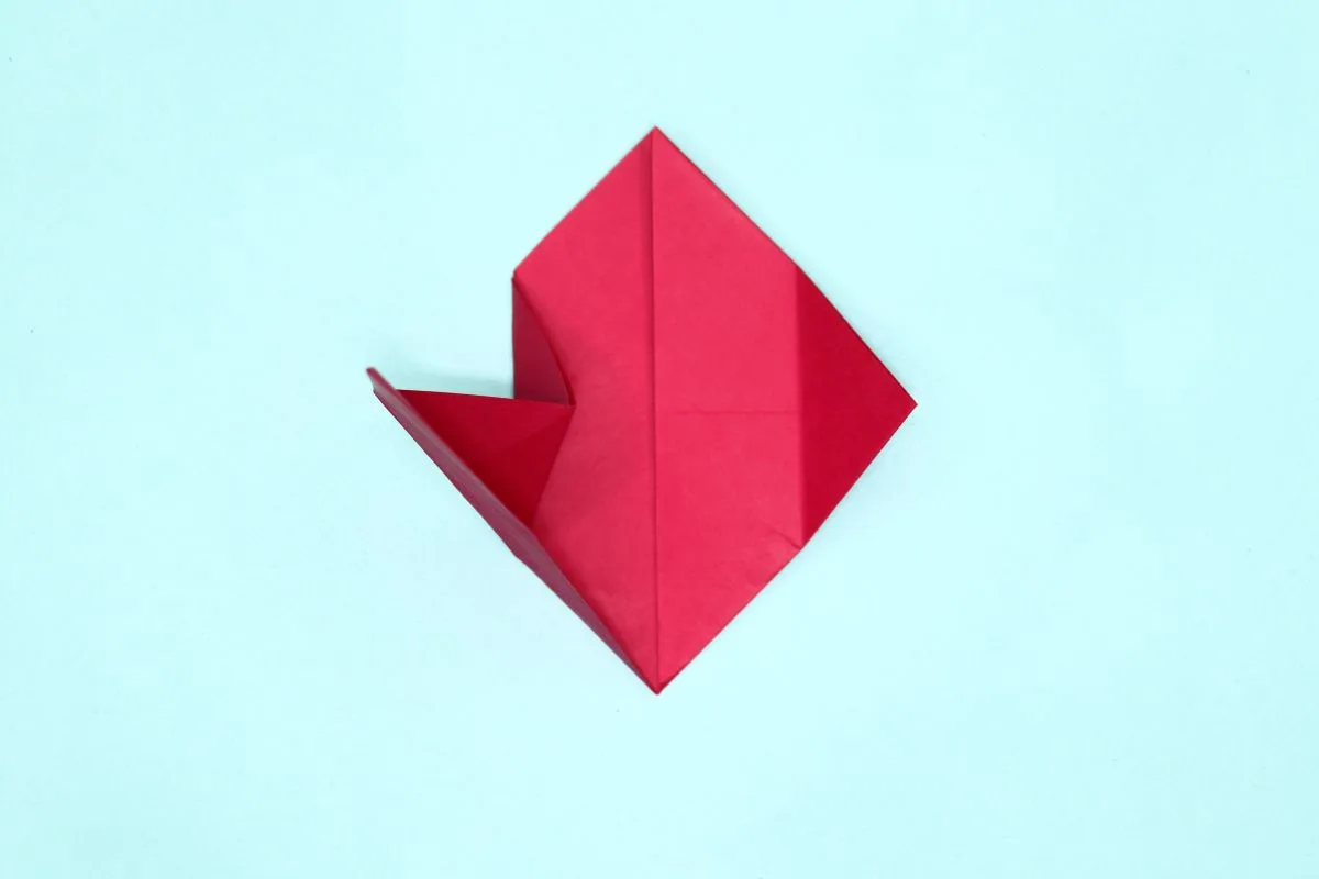 Origami dove step 16