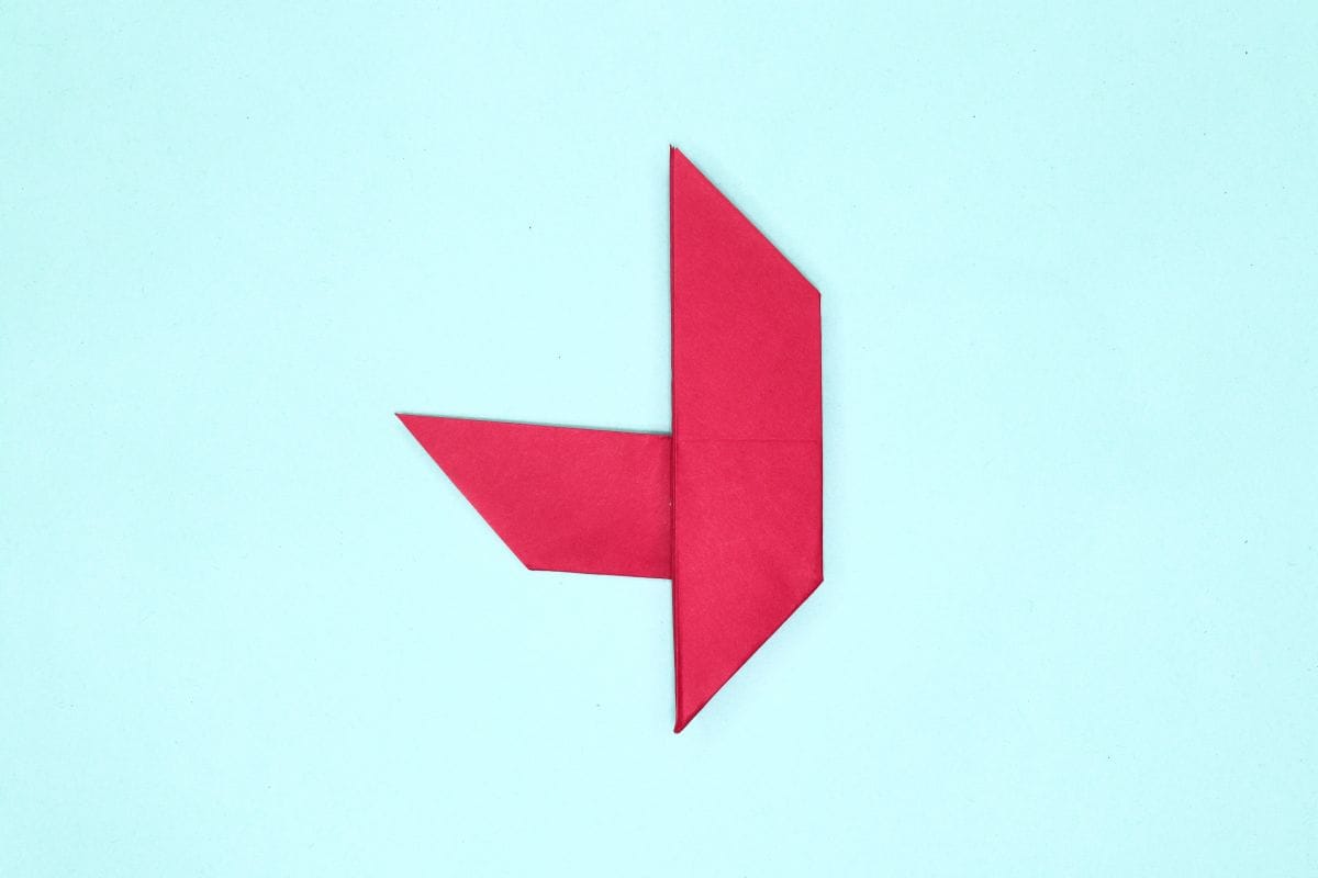 Origami dove step 22