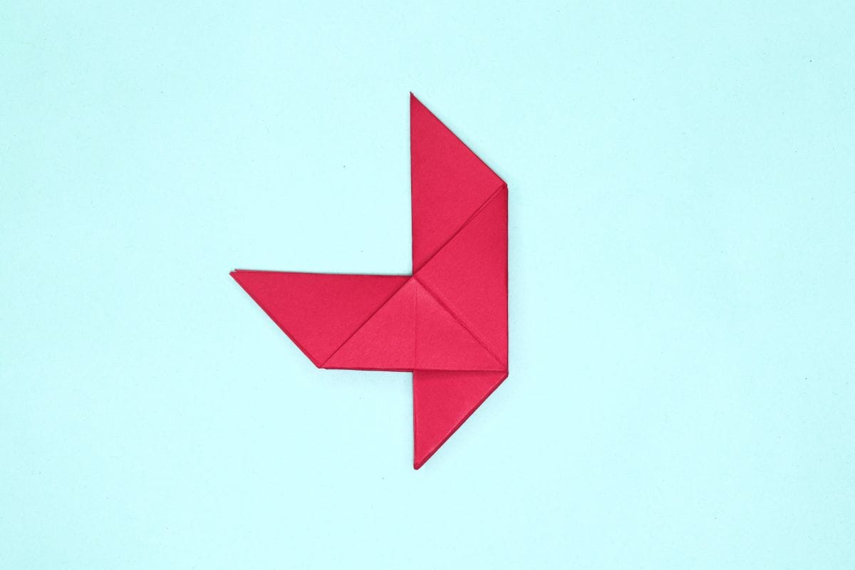 Origami dove step 23
