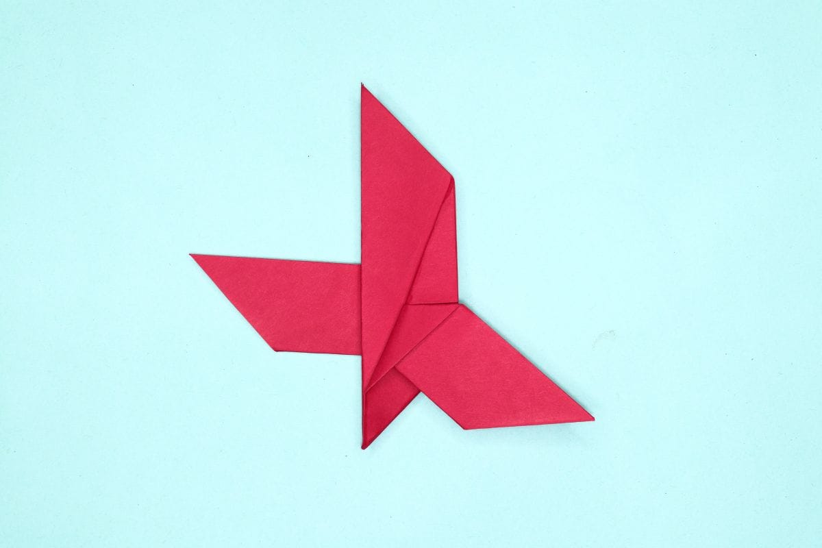 Origami dove step 24