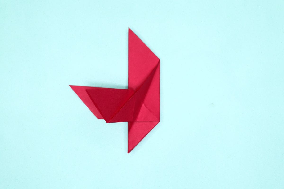 Origami dove step 25