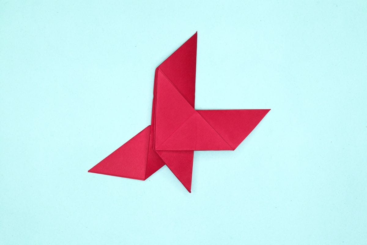 Origami dove step 26