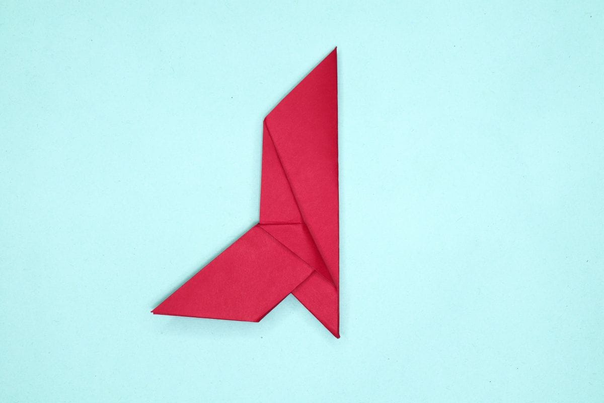 Origami dove step 27