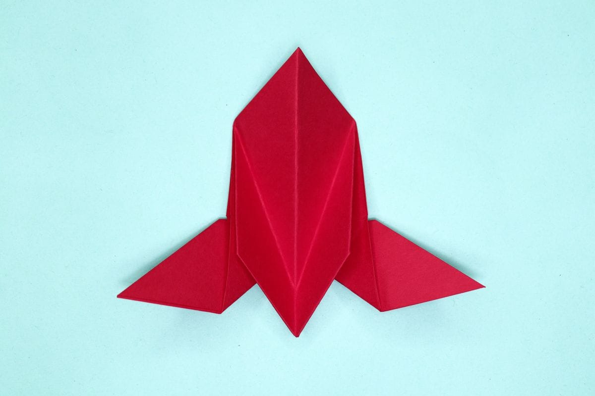 Origami dove step 30