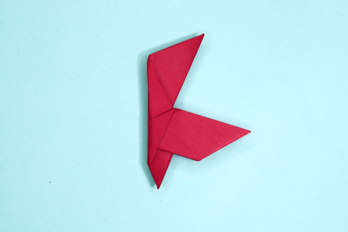 Origami dove step 32