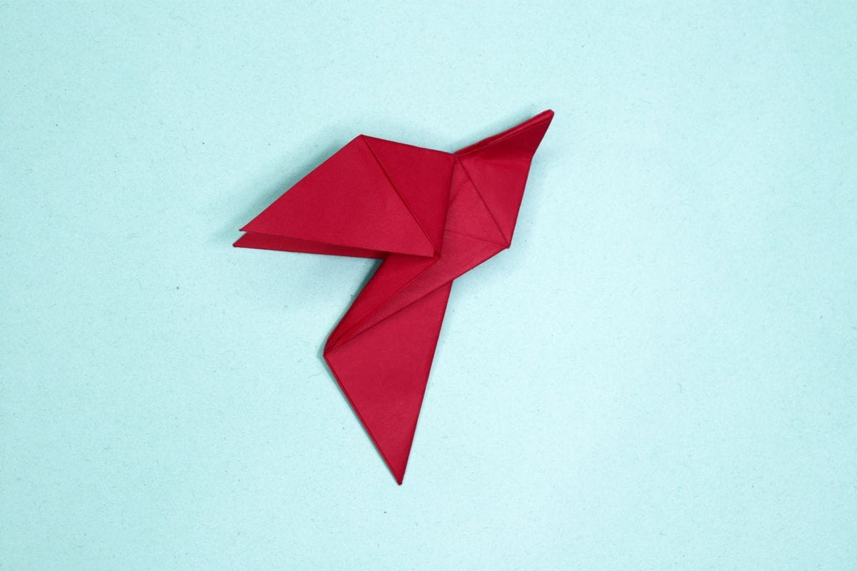 Origami dove step 38