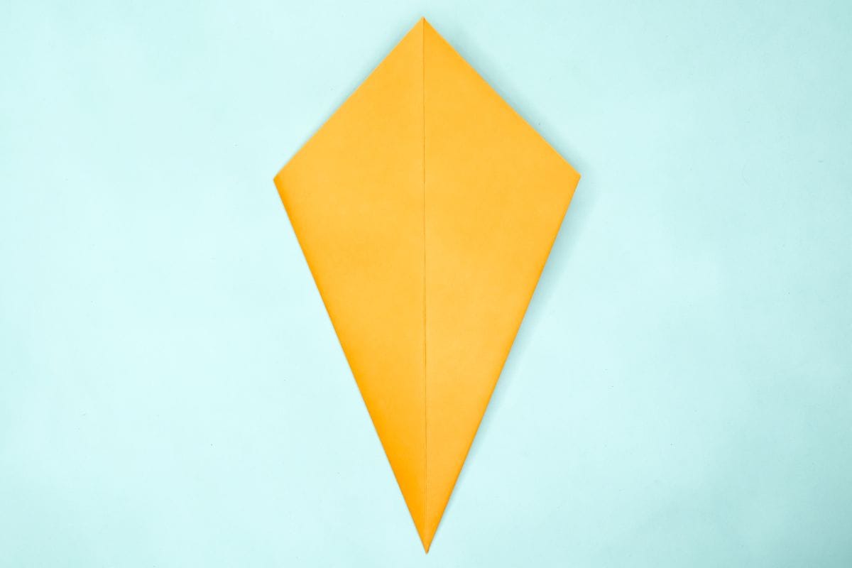 Origami pigeon step 07