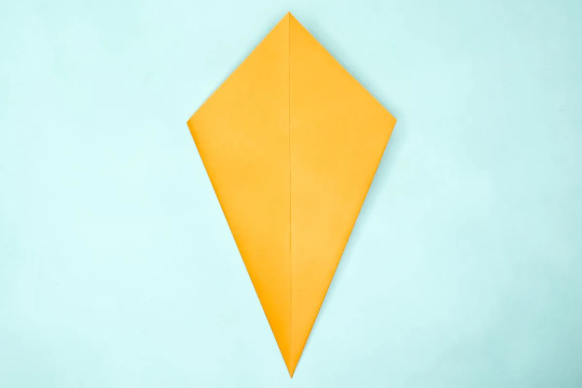 Origami pigeon step 07