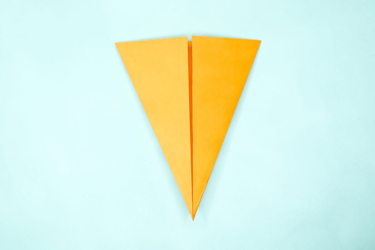 Origami pigeon step 09