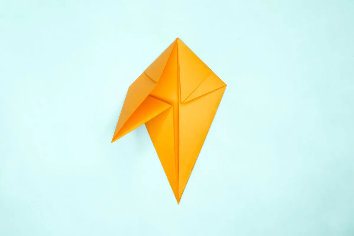 Origami pigeon step 15