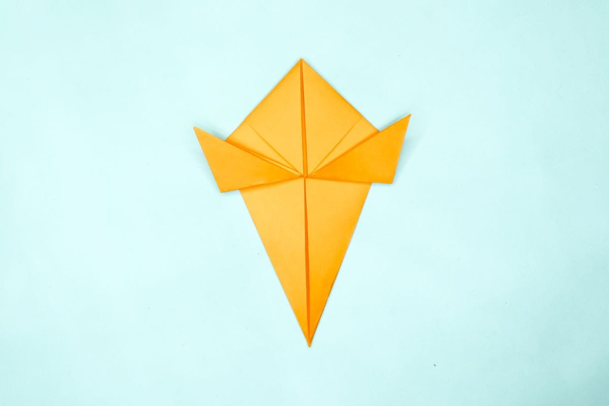 Origami pigeon step 19