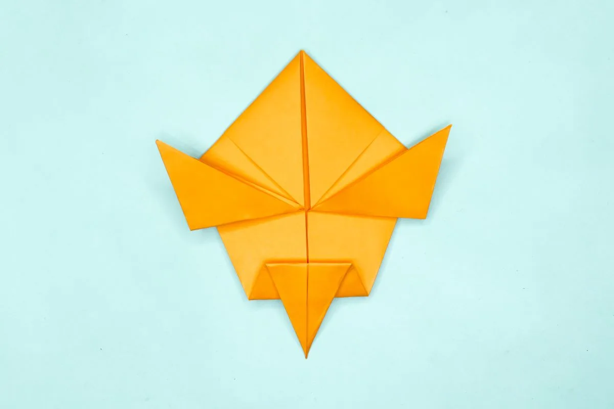 Origami pigeon step 21