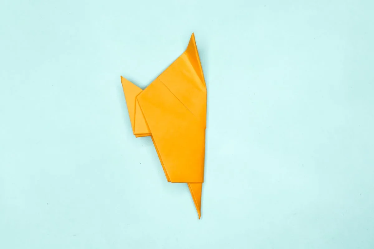 Origami pigeon step 24