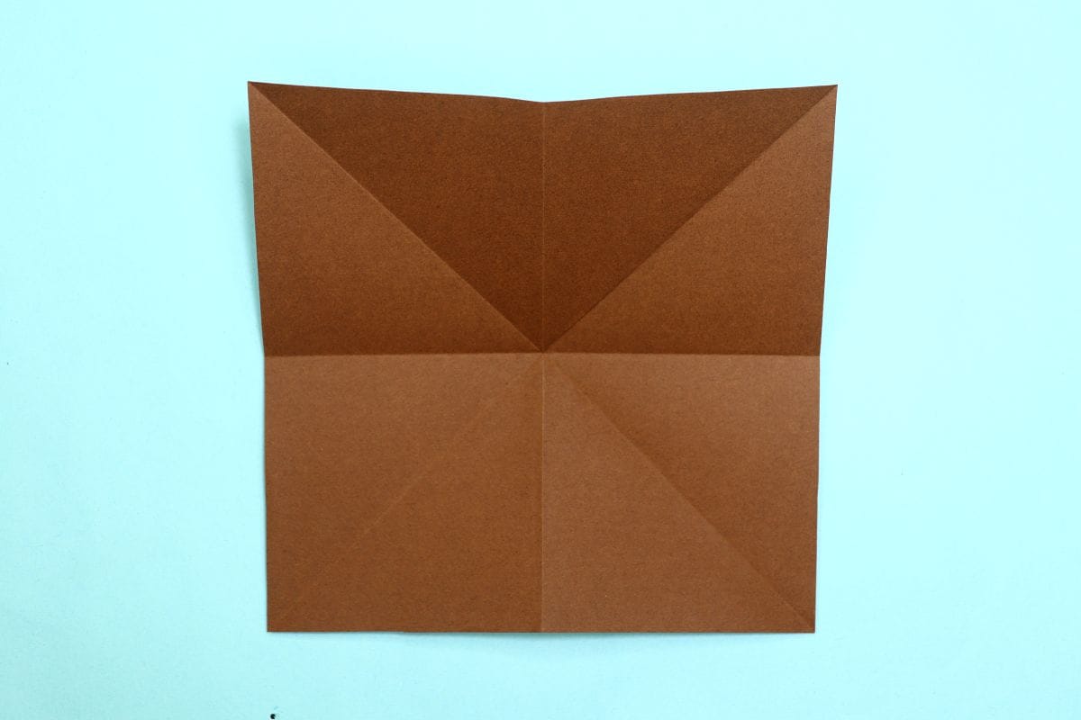 Origami spider step 10