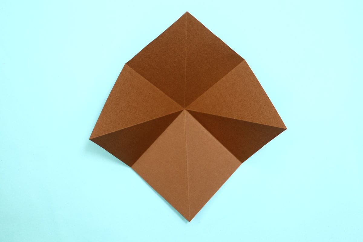 Origami spider step 13