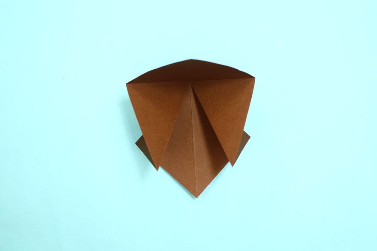 Origami spider step 14