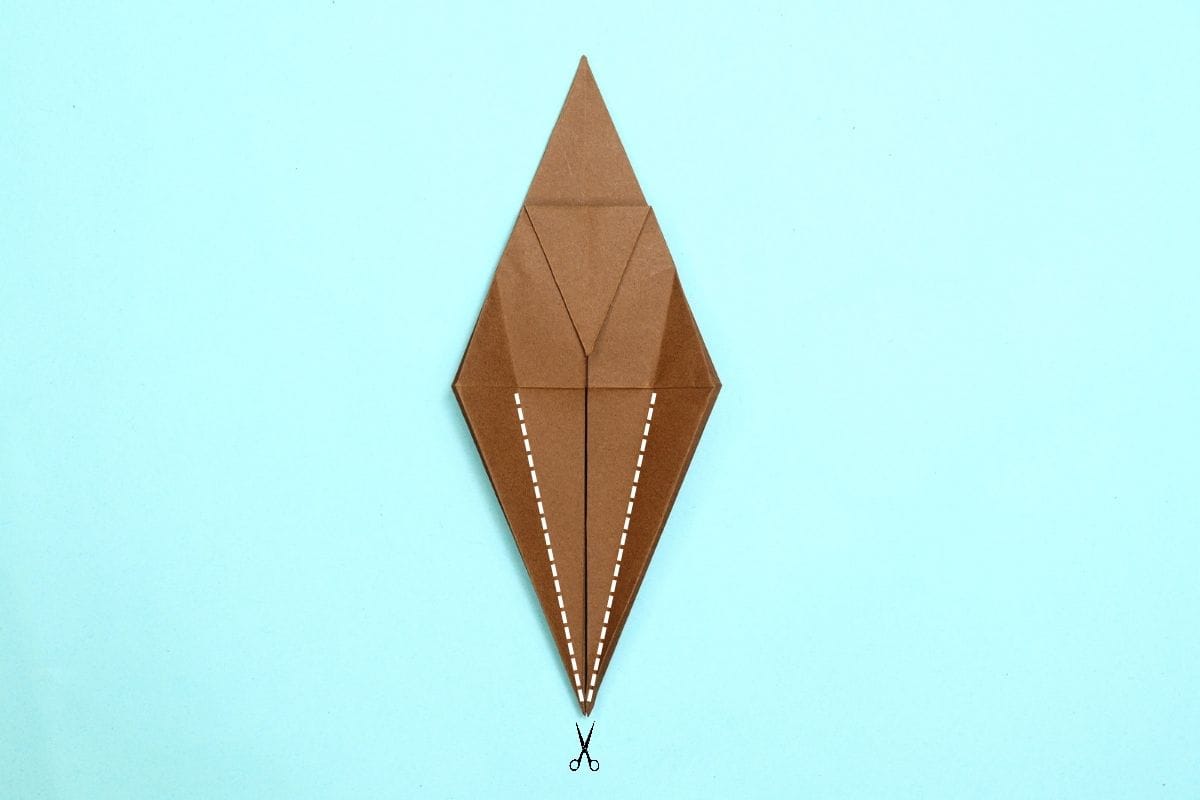 Origami spider step 38