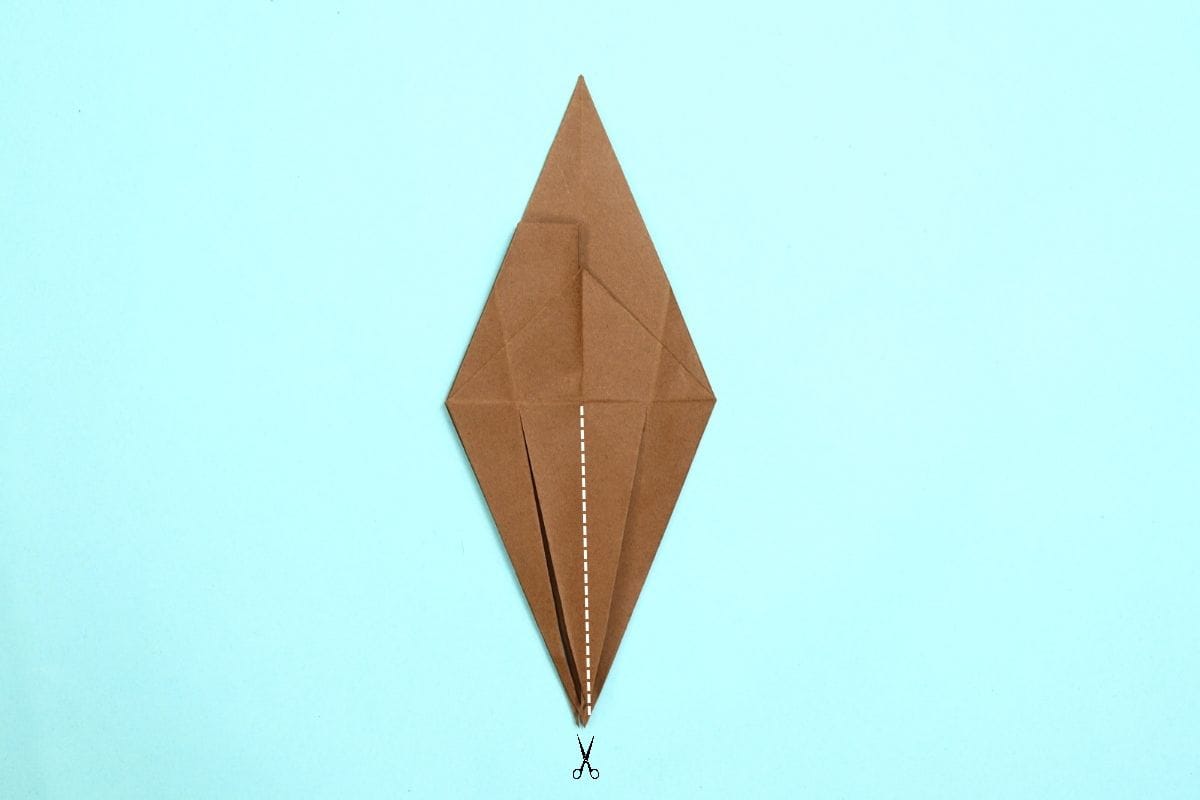 Origami spider step 41