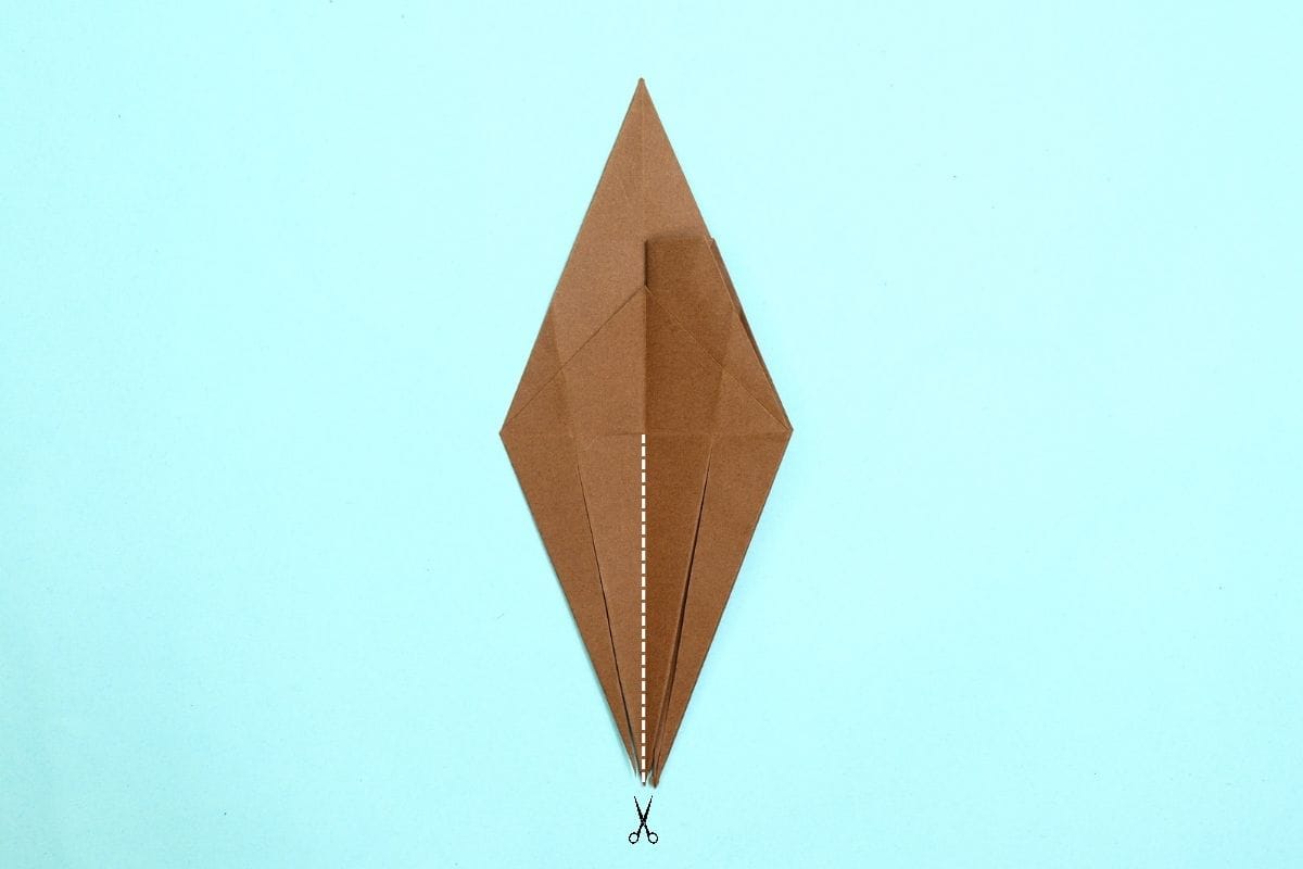 Origami spider step 45