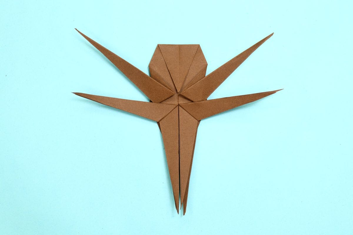 Origami spider step 57