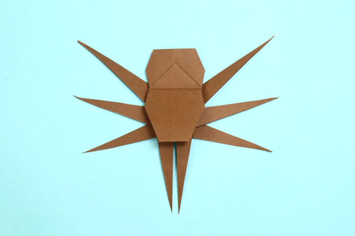 Origami spider step 60