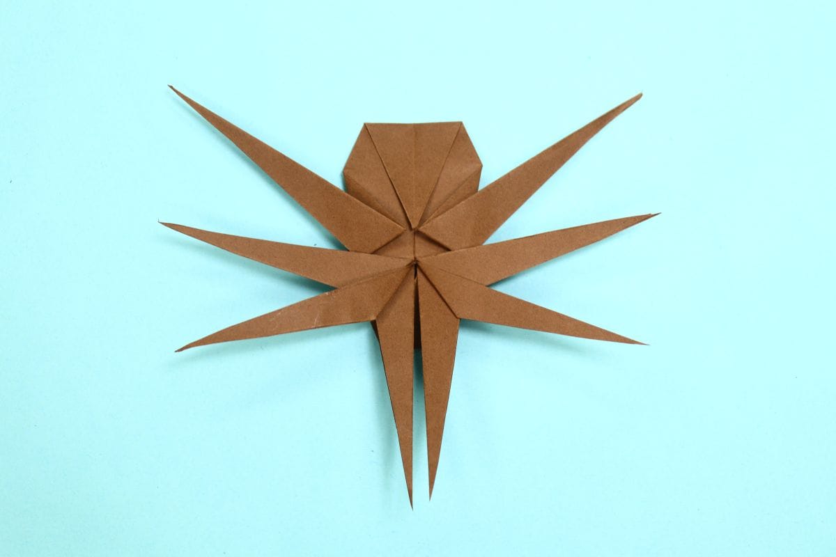 Origami spider step 61